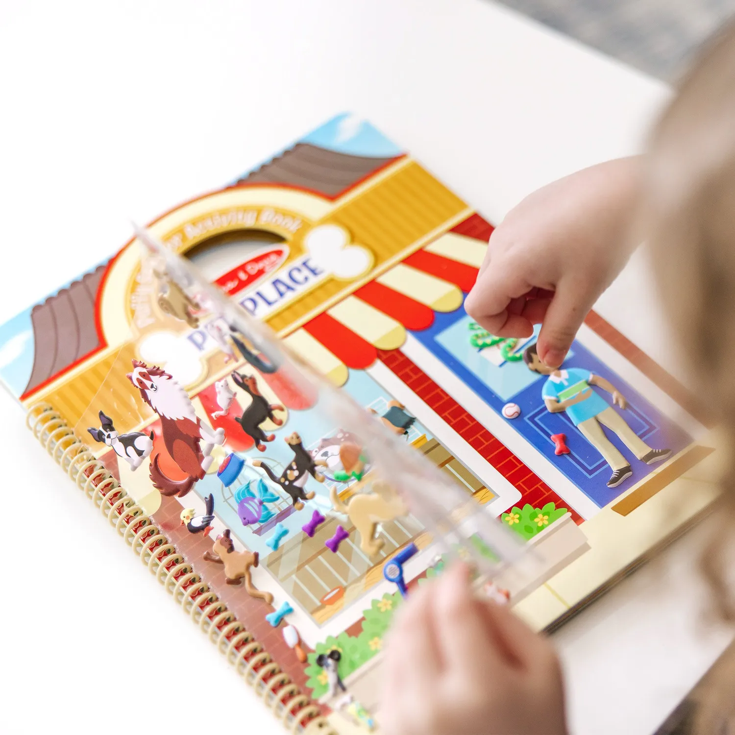 Melissa & Doug Pet Place puffy stickerboek herbruikbaar