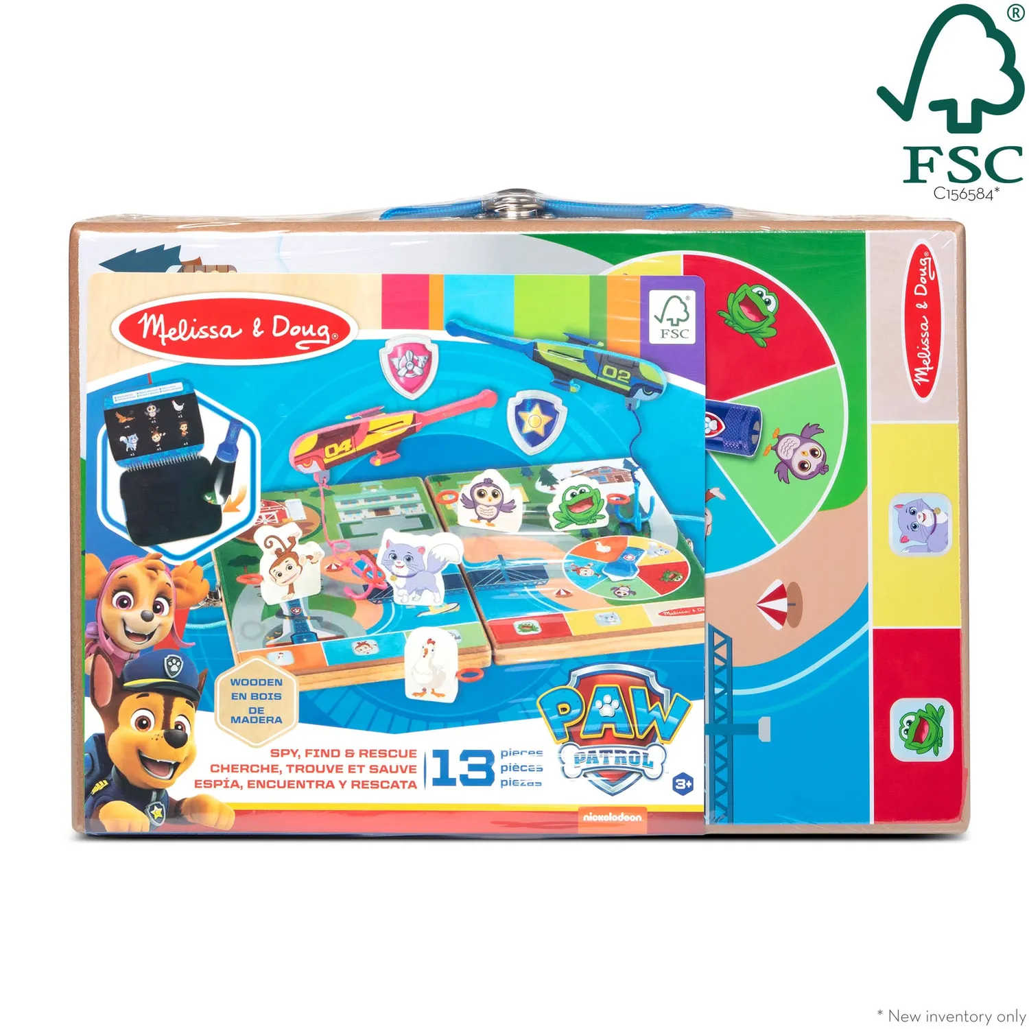Melissa & Doug PAW Patrol Spy houten speelset meeneemkoffer