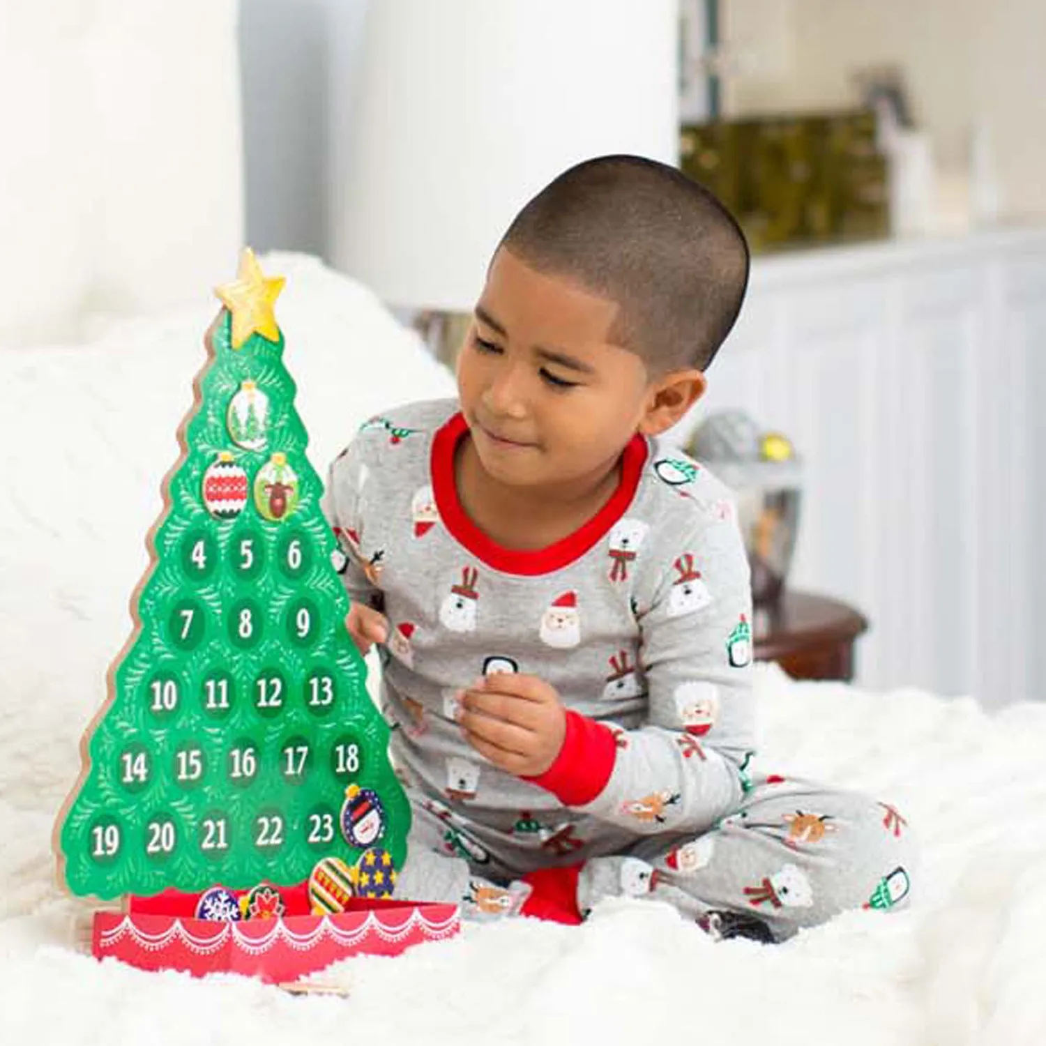 Melissa & Doug Countdown to Christmas houten adventskalender 24-delig