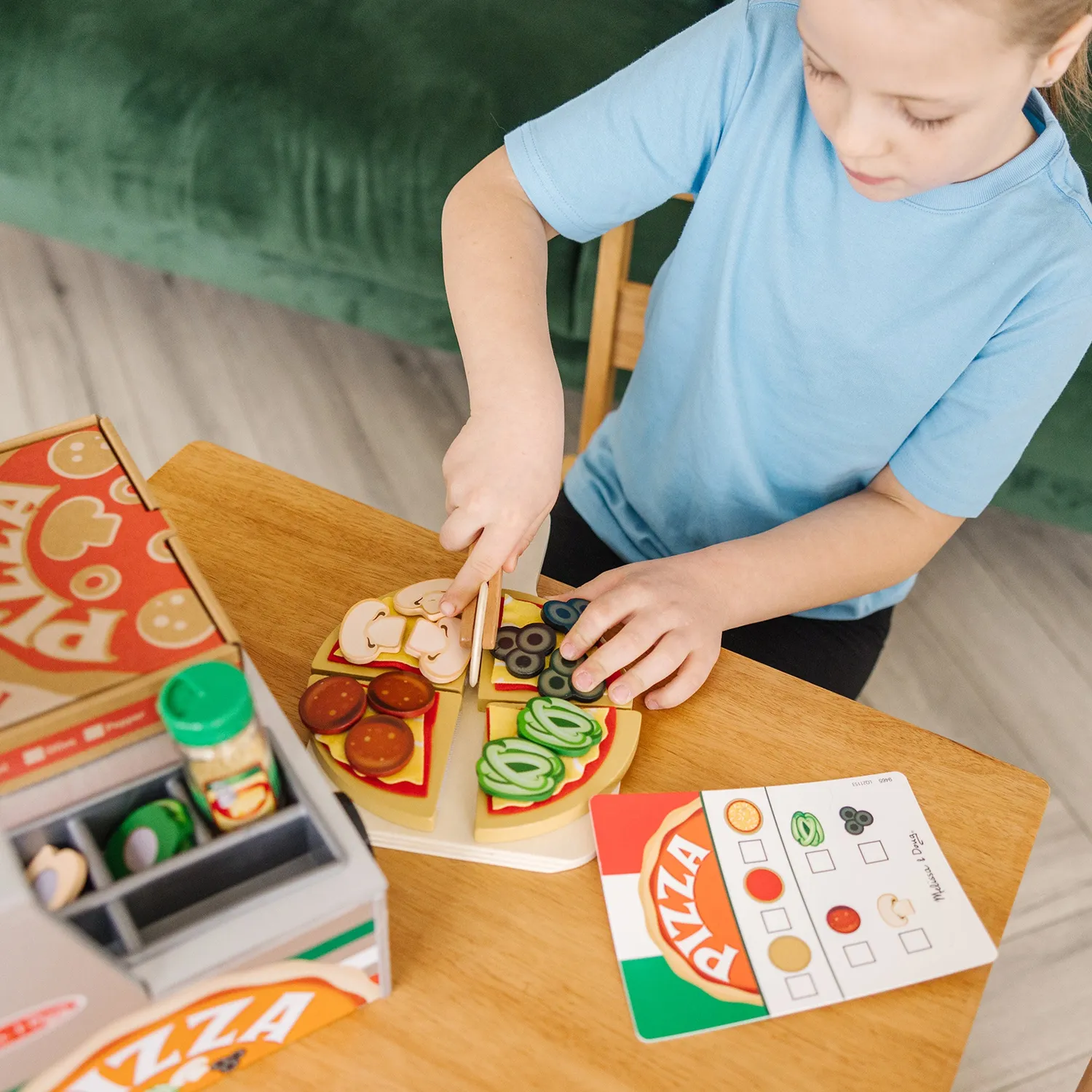 Melissa & Doug Top & Bake Pizza Counter speelset 41-delig