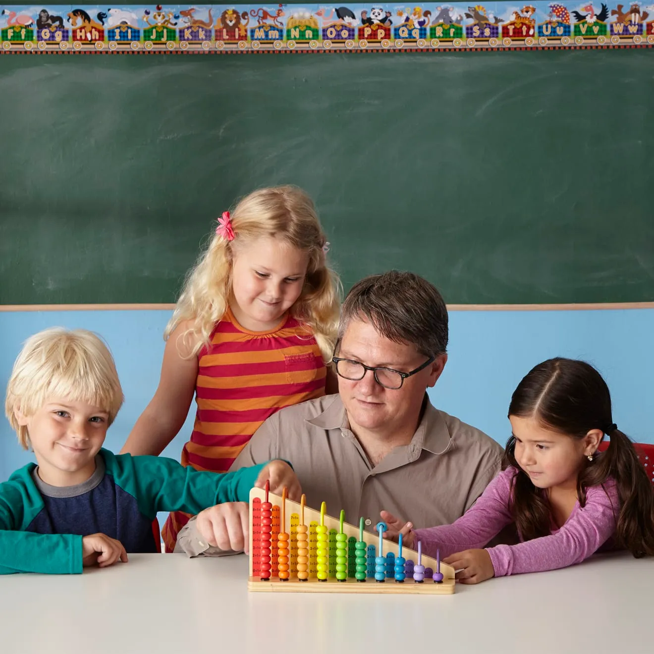 Melissa & Doug Add & Subtract Abacus telraam hout