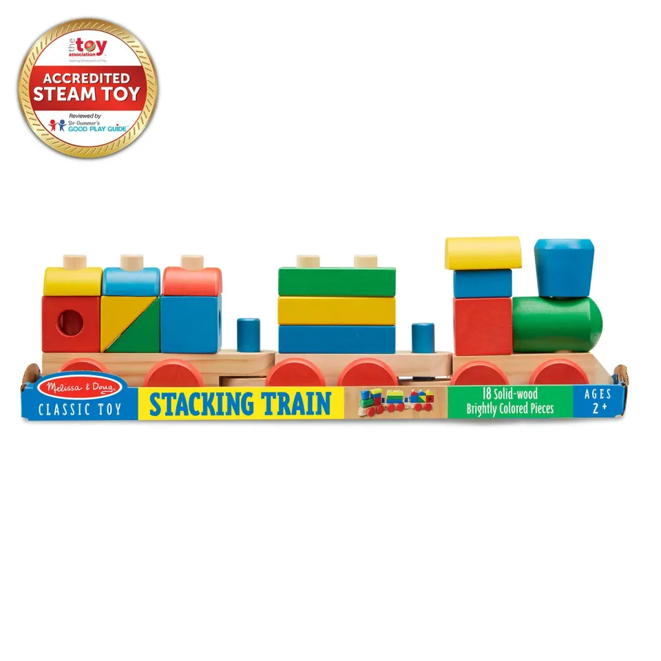 Melissa & Doug Stapeltrein Houten Speelgoed 15-delig