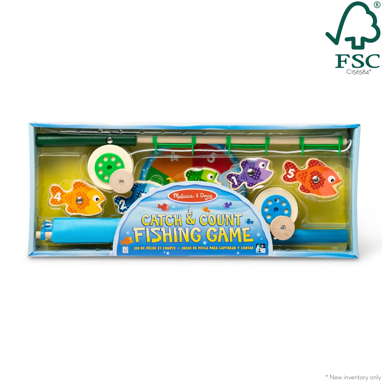 Melissa & Doug Catch & Count magnetisch visspel hout