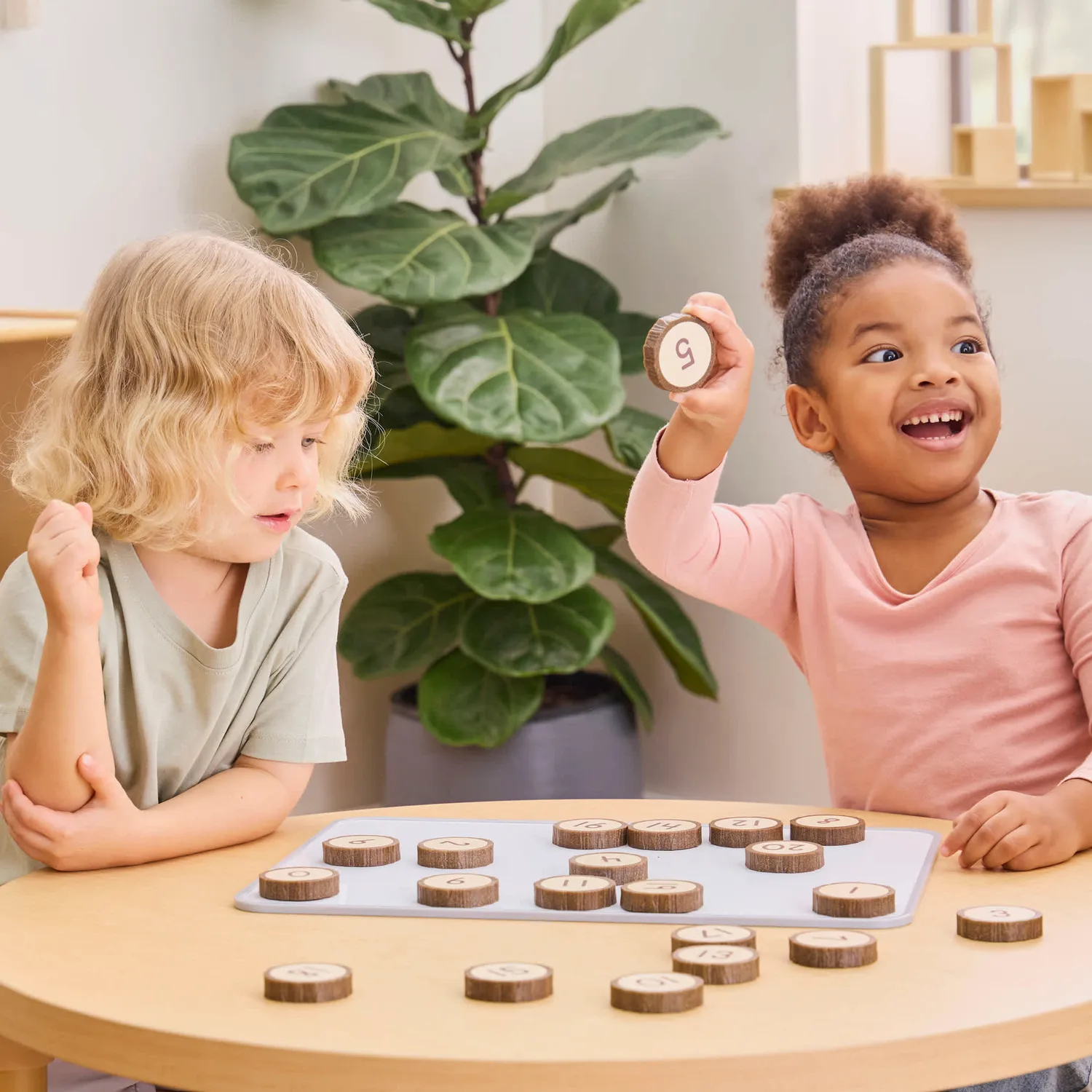 Guidecraft Magnetic Wood Cookie Counters reken speelgoed 0-20