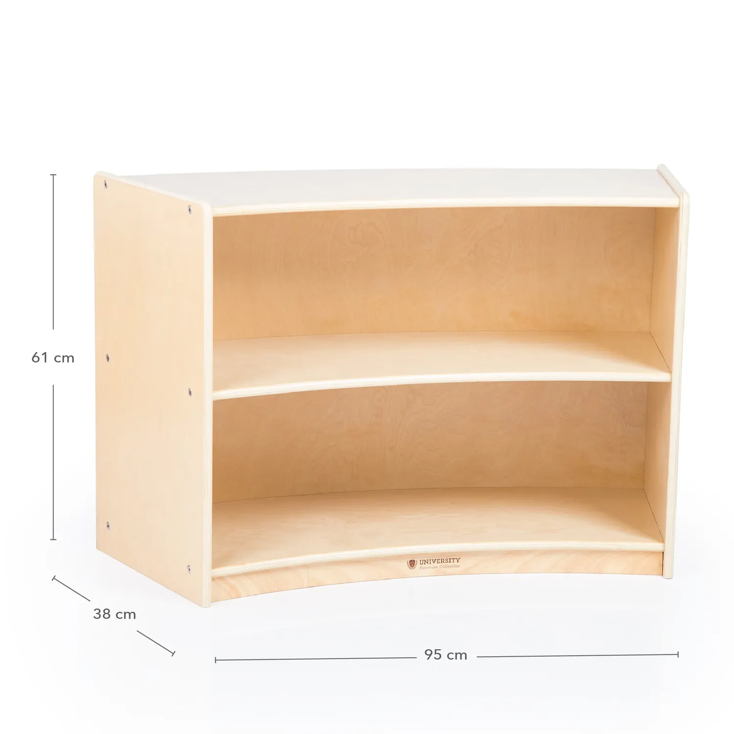 Guidecraft Curved Storage 24 opbergkast 2 vakken berken