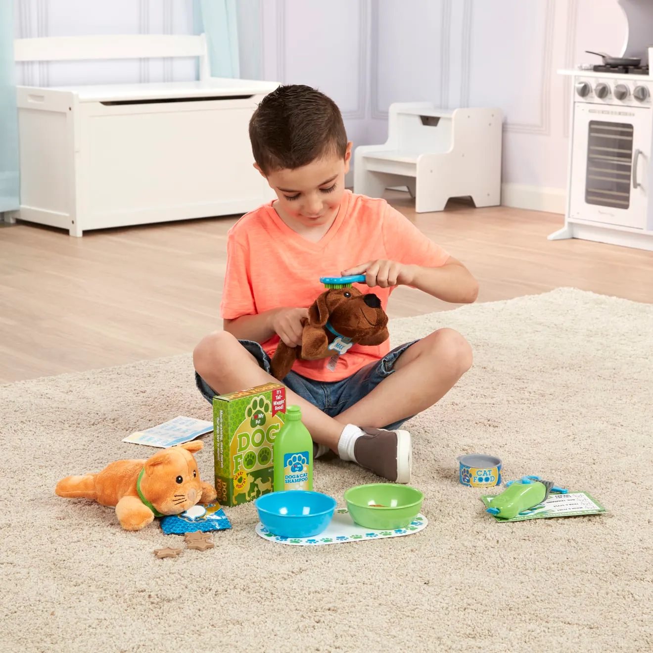Melissa & Doug dierenverzorgingsset knuffel 24-delig