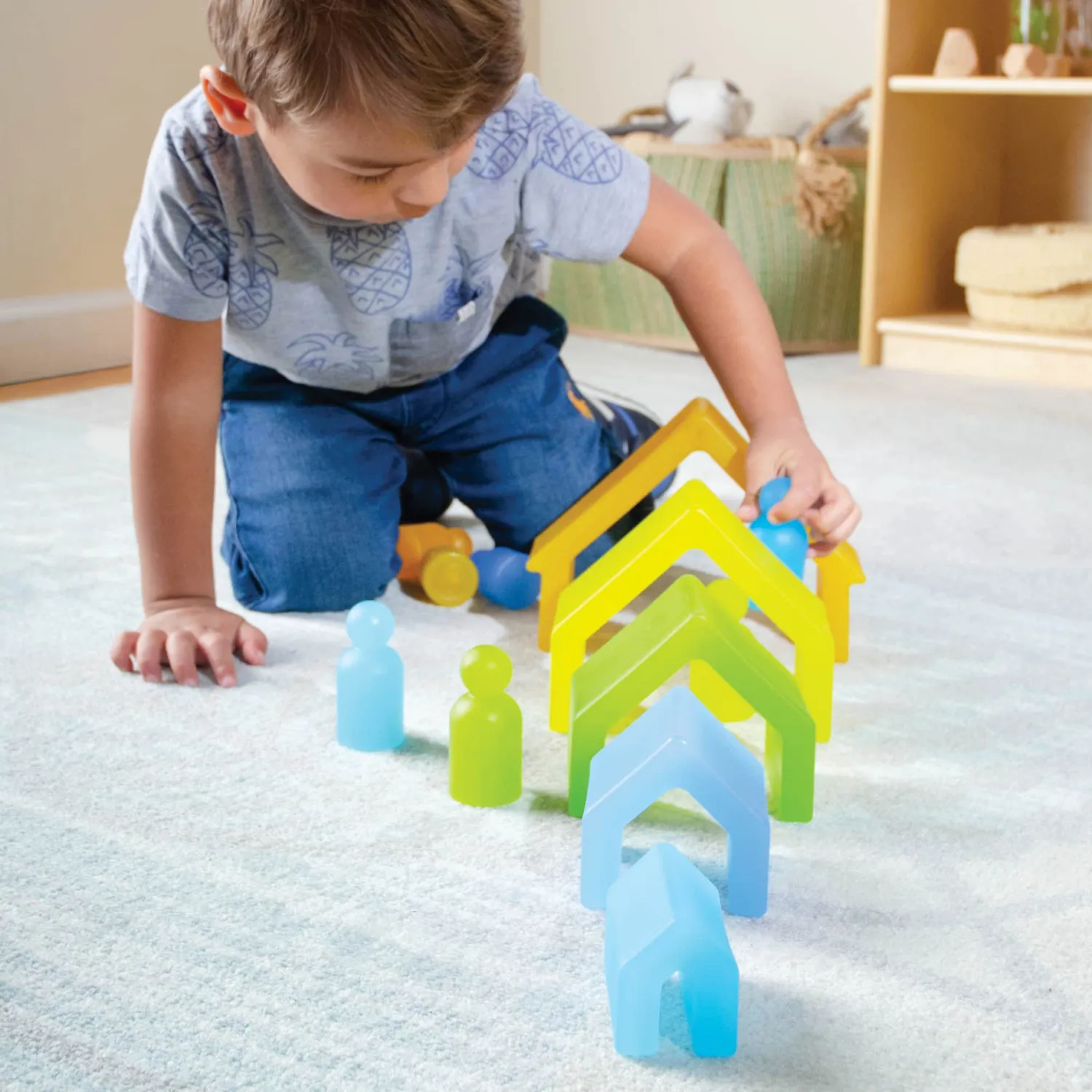 Guidecraft Discovery Stackers House stapeltoren natuurlijk