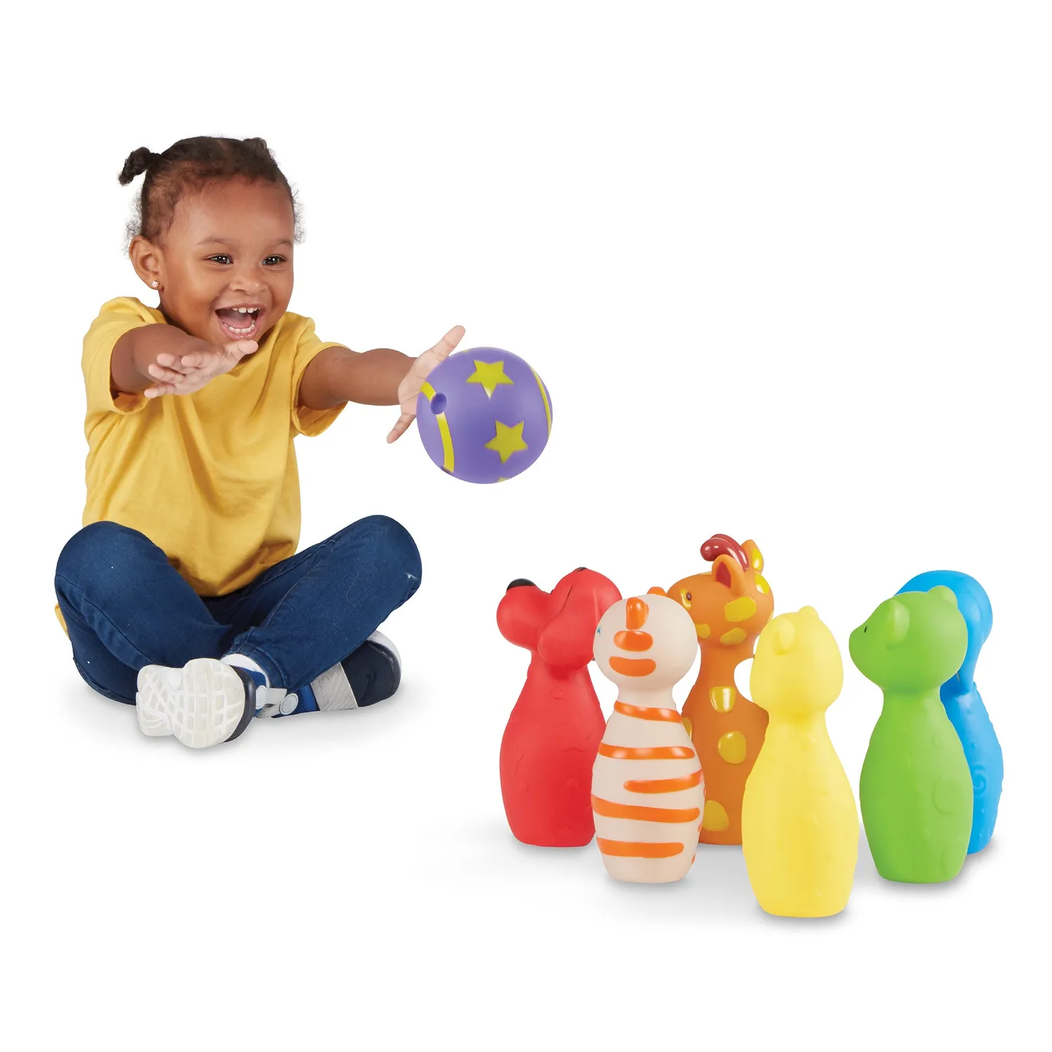 Melissa & Doug K's Kids Bowling Friends Kegelset 6 kegels zacht