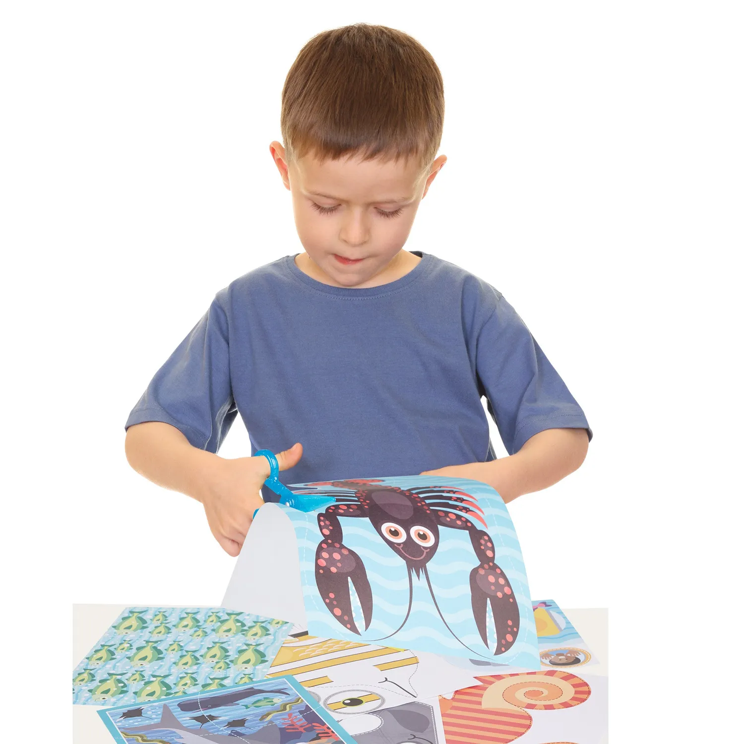 Melissa & Doug Zeeleven kniples plakboek met schaar
