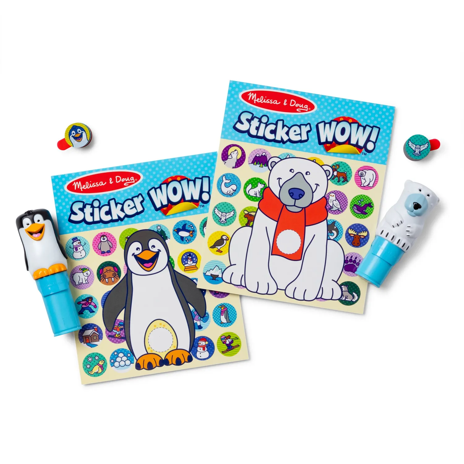Melissa & Doug Sticker WOW Winter stempelset 2-pack 900
