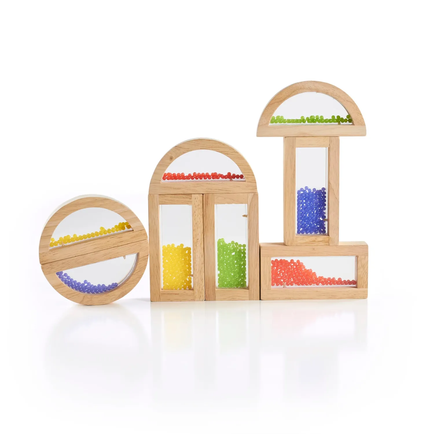 Guidecraft Rainbow Blocks Crystal Bead blokken 8 stuks