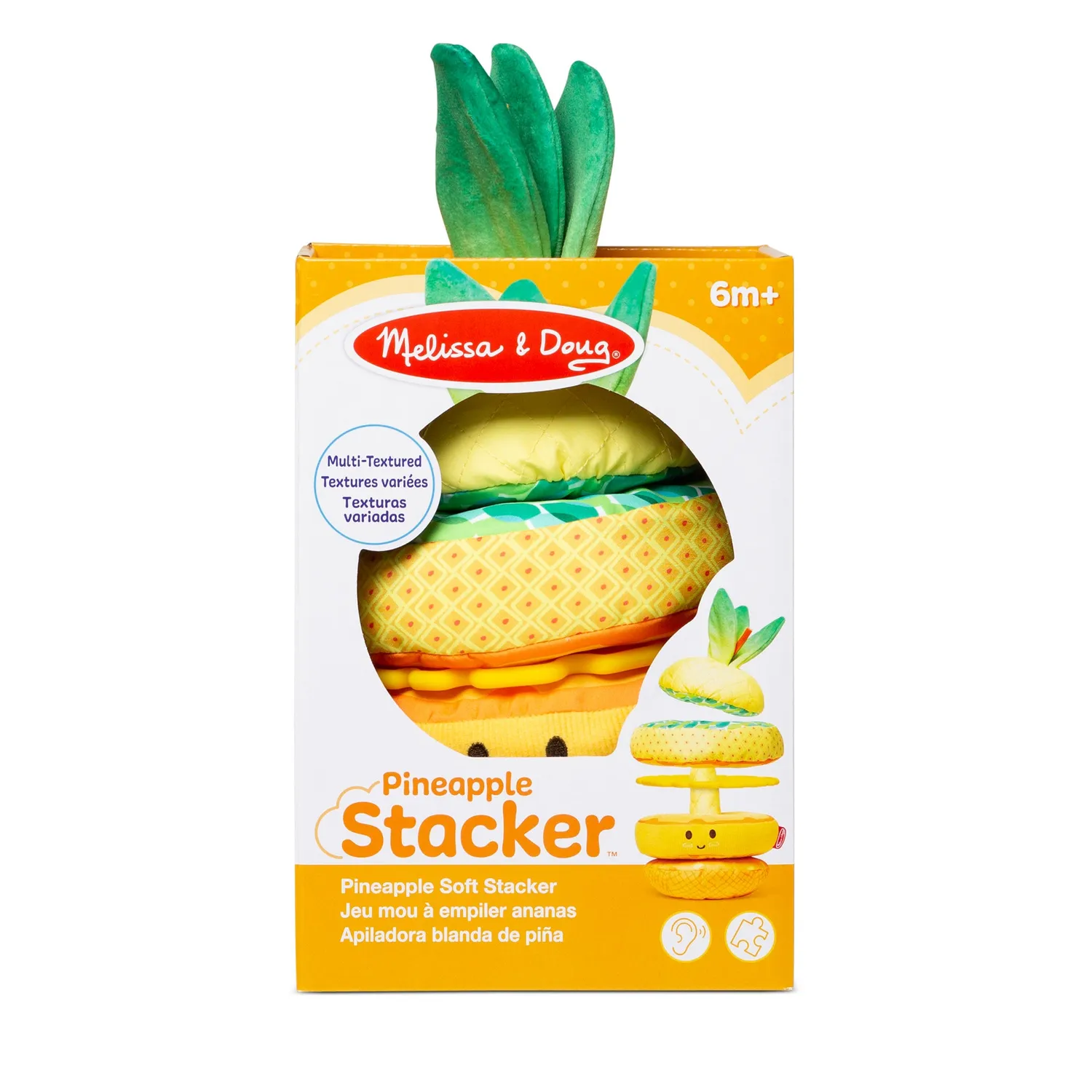 Melissa & Doug Pineapple Soft Stacker stapeltoren baby zacht