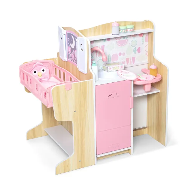Melissa & Doug Baby Care Center poppen verzorgingscentrum houten