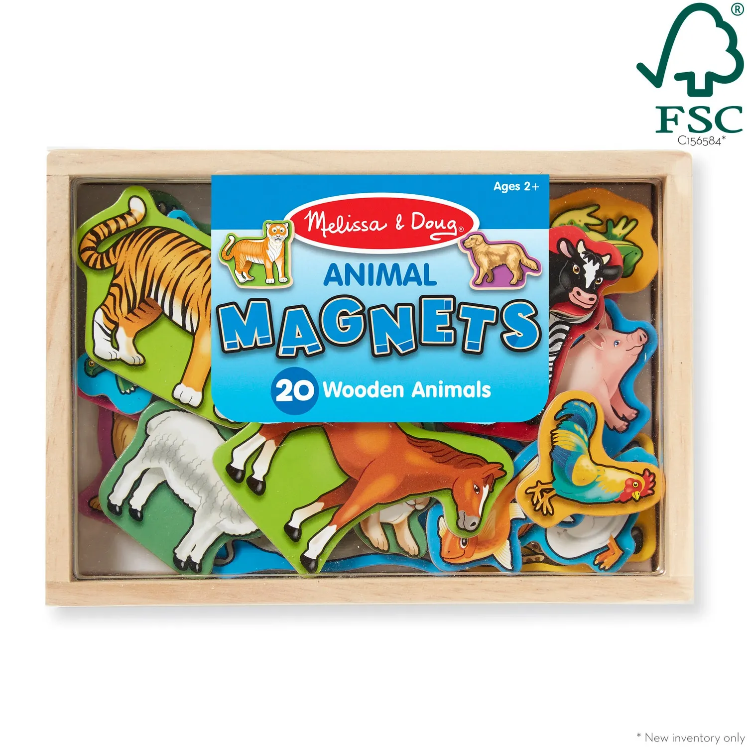 Melissa & Doug Houten Dierenmagneten 20 stuks