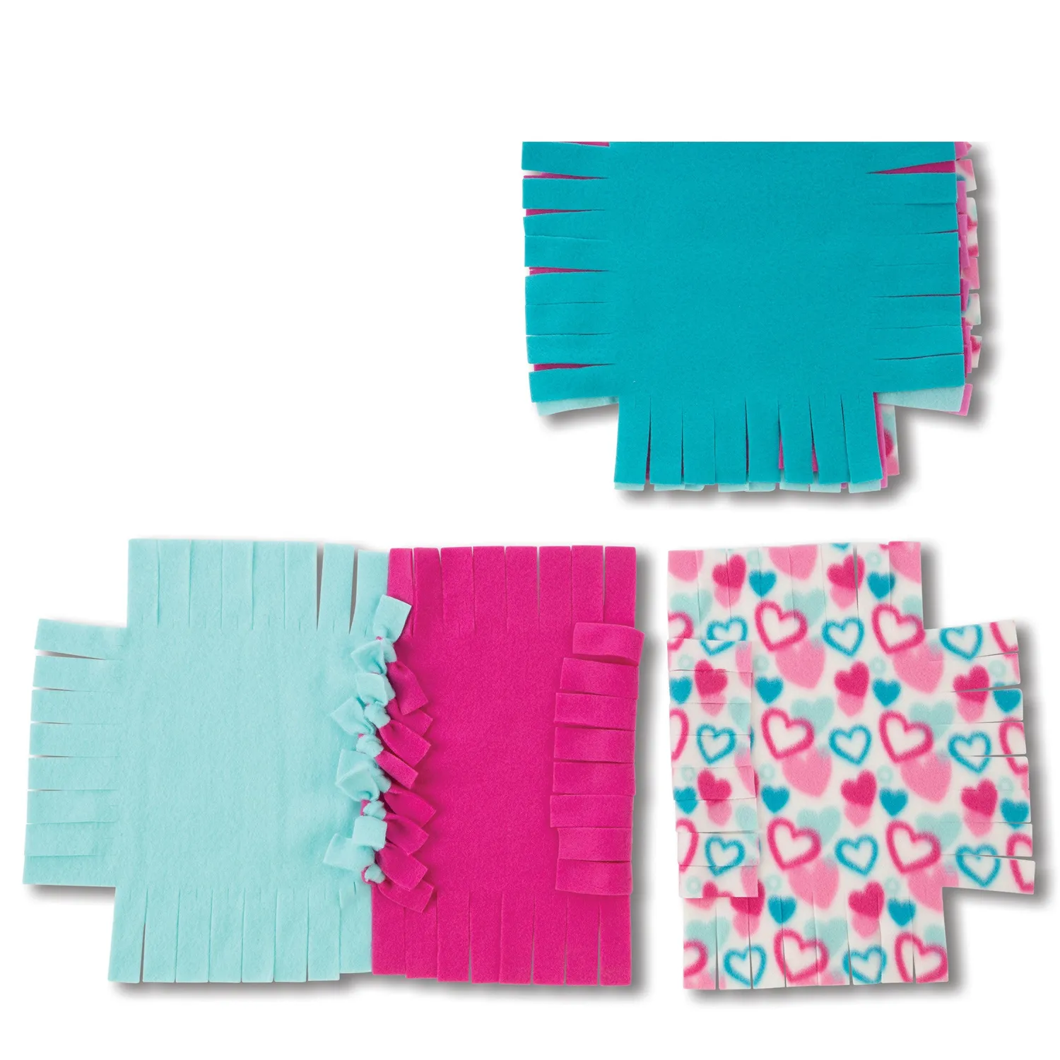 Melissa & Doug Created by Me! Heart fleece deken knutselset
