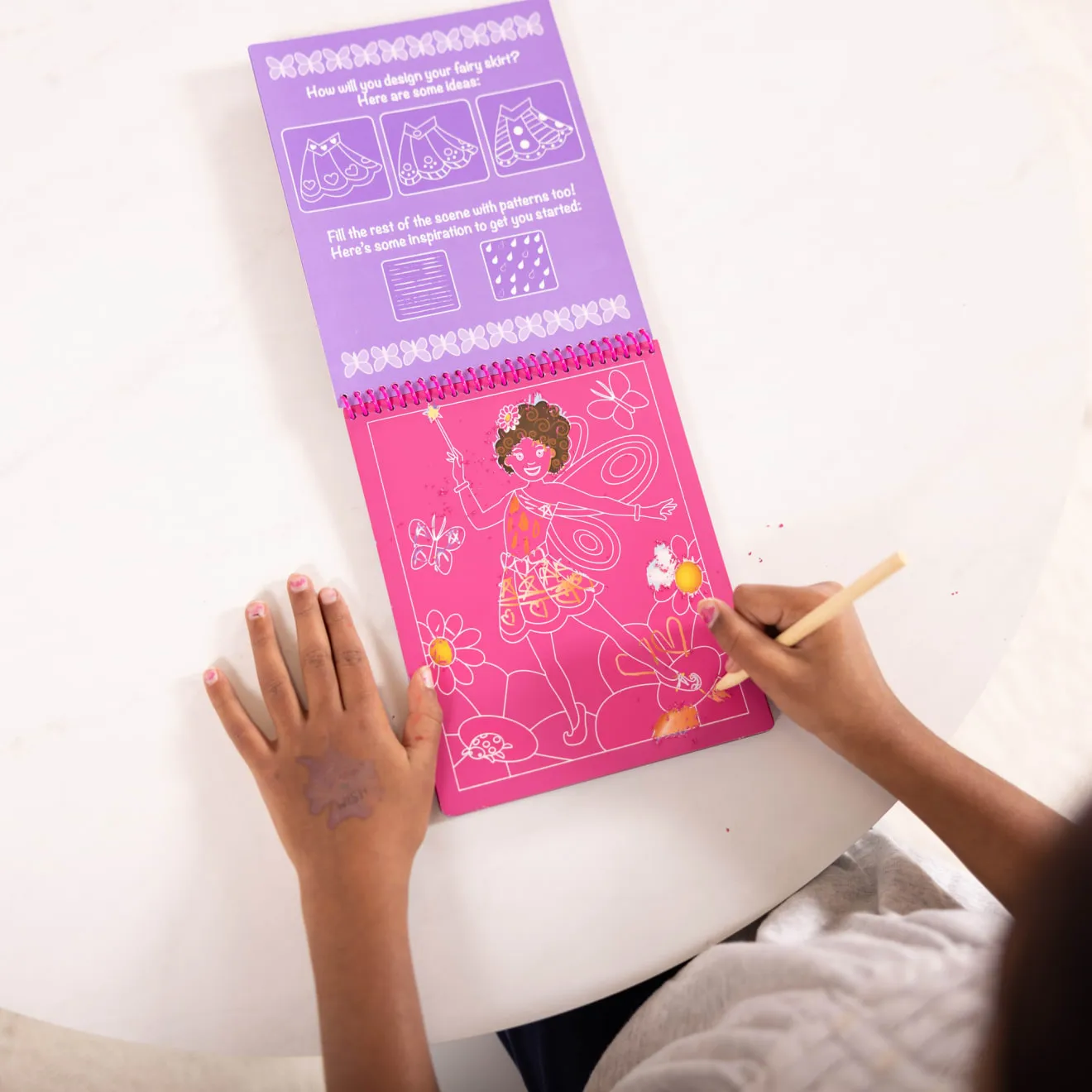 Melissa & Doug On the Go Fairy Tales krasboek 12 platen