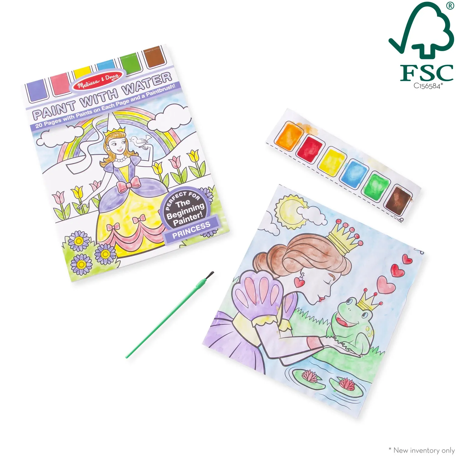 Melissa & Doug Paint With Water Princess verfboek