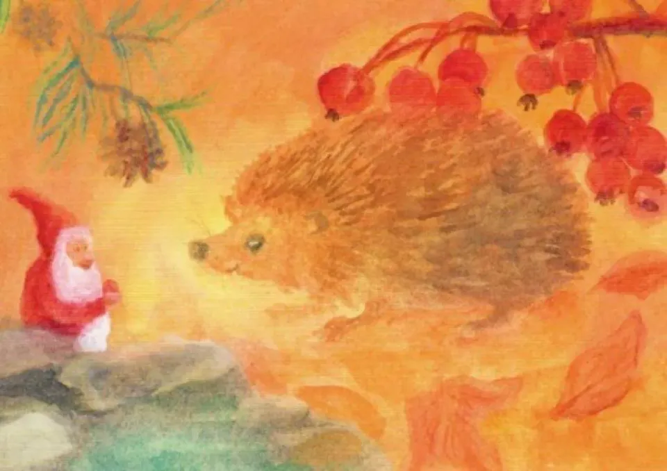 Ginger Fairy Dorothea Schmidt Dwerg en Egel kaart