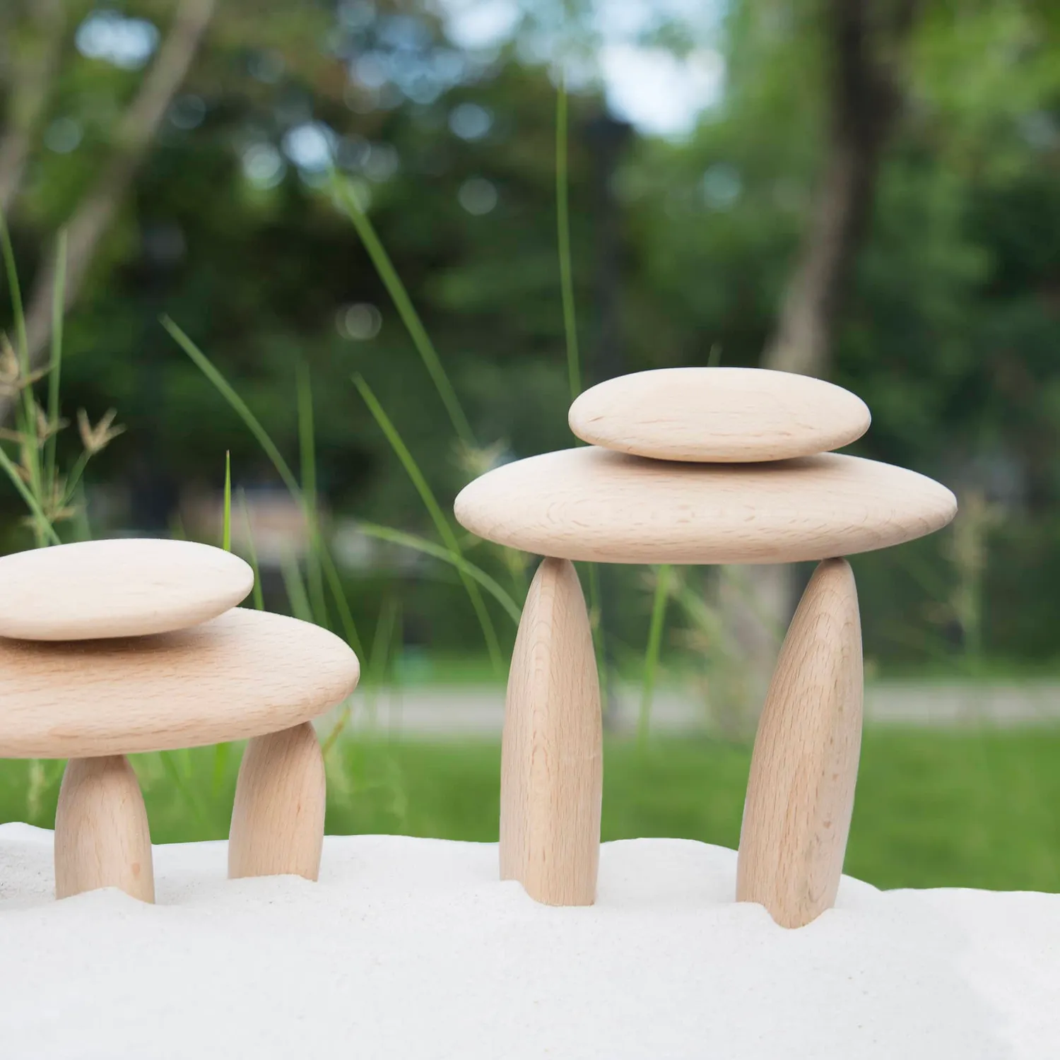 Guidecraft Wood Stackers River Stones stapelstenen 20 stuks hout