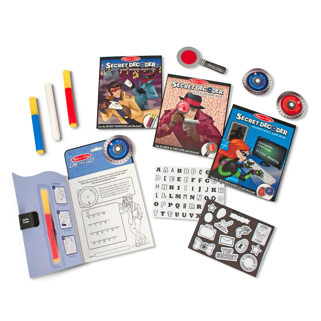 Melissa & Doug Secret Decoder doeboek deluxe speurset