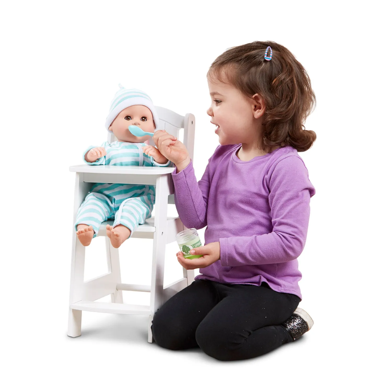 Melissa & Doug Mine to Love kinderstoel poppen hout