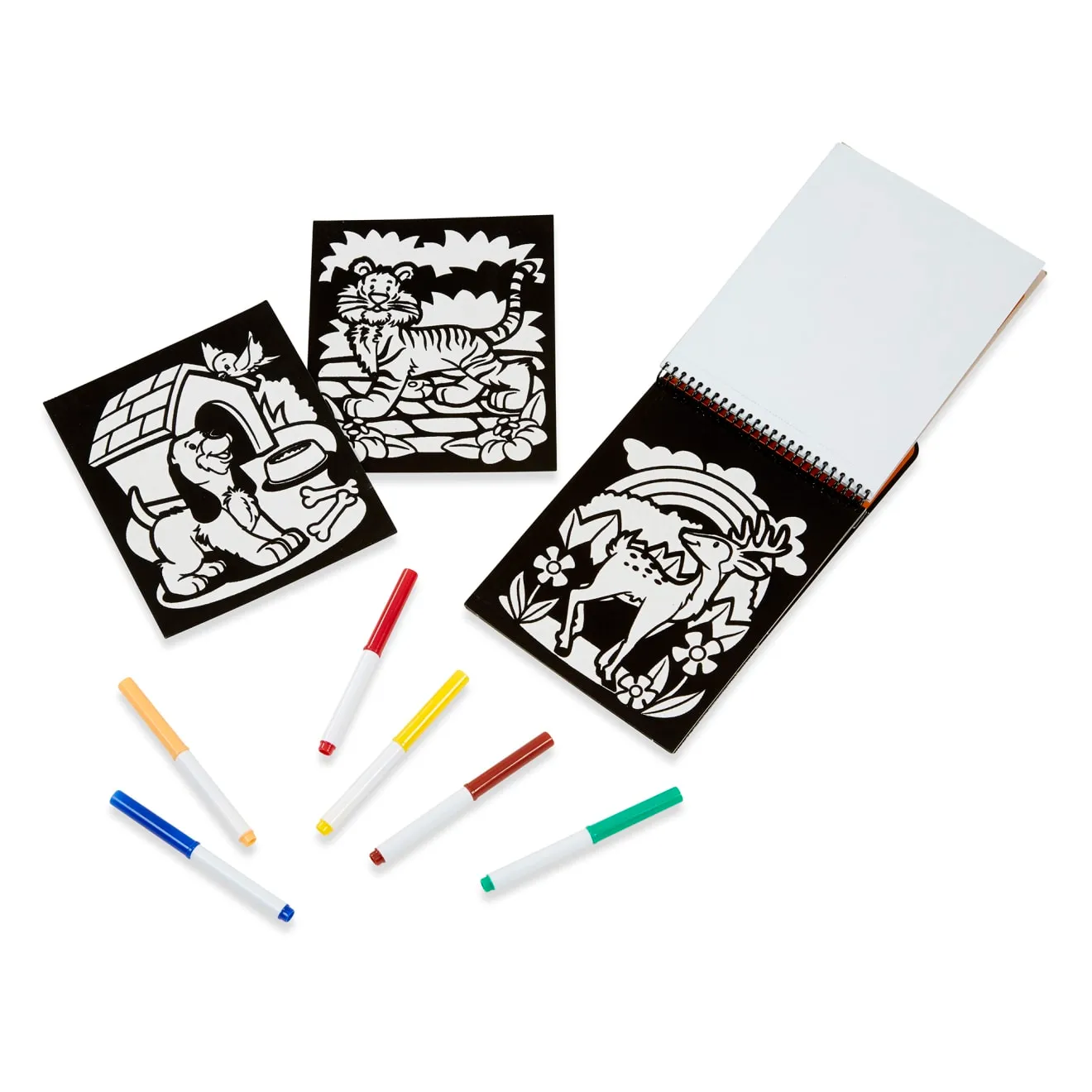Melissa & Doug Magic Velvet Animal kleurboek met 6 stiften
