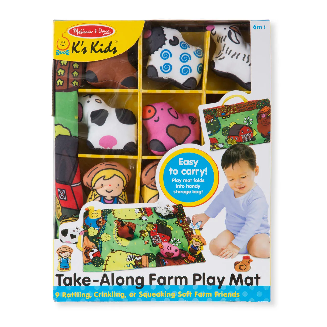 Melissa & Doug K's Kids speelkleed boerderij met knuffels