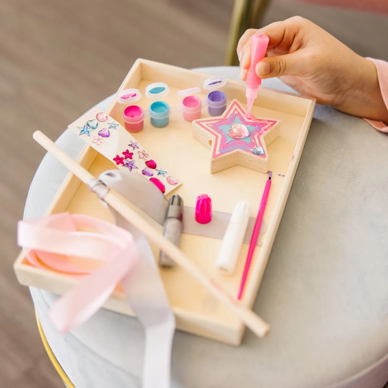 Melissa & Doug prinsessen toverstaf hout knutselset