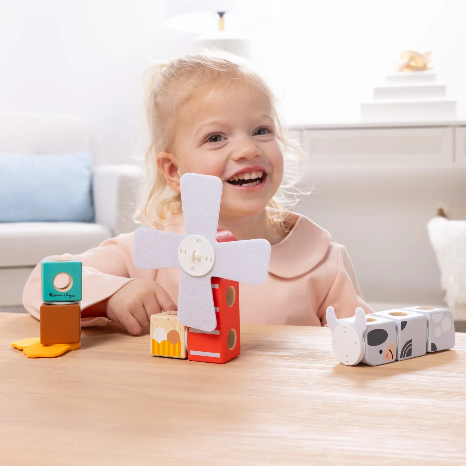 Melissa & Doug Blockables boerderij bouwblokken 2-pack bundel