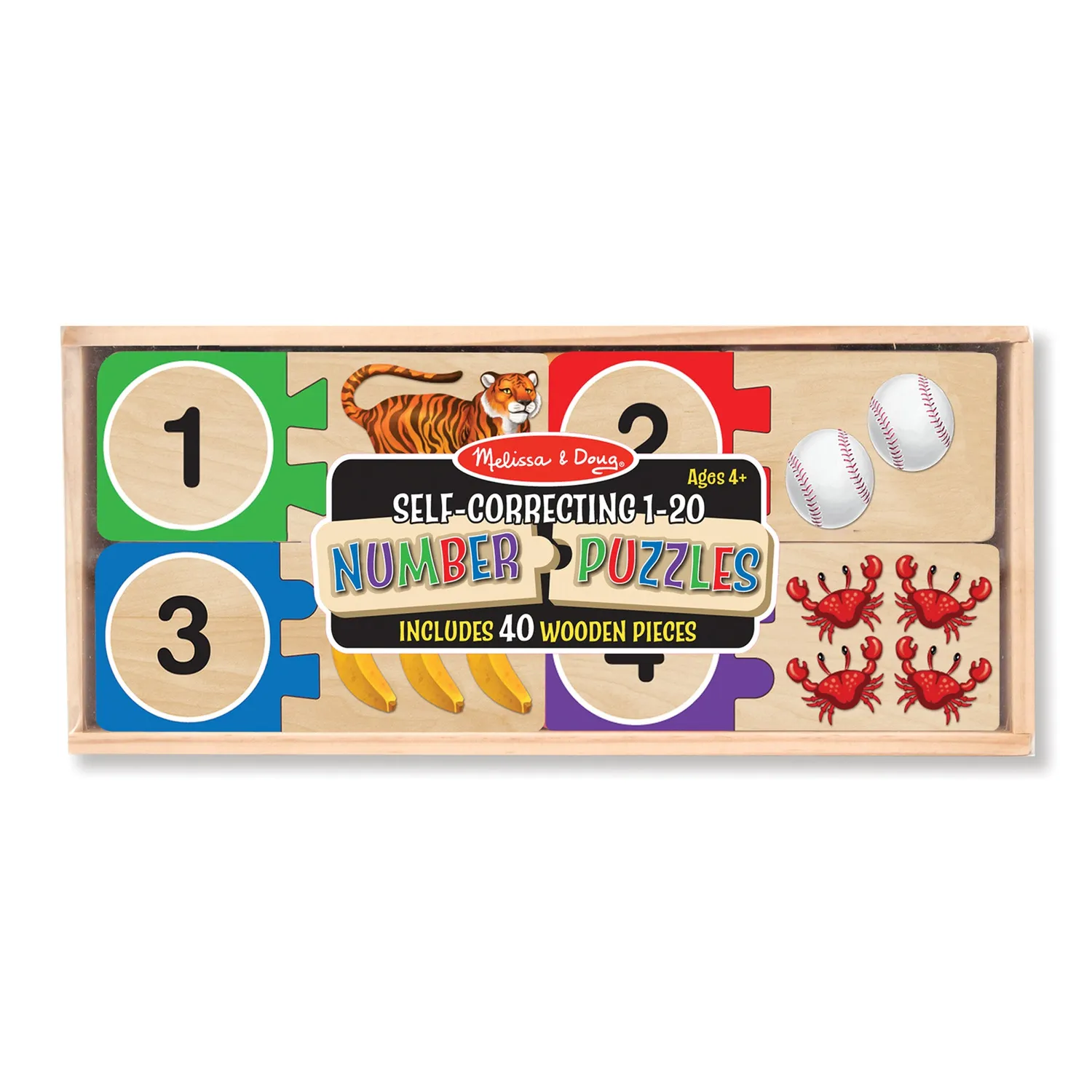 Melissa & Doug Early Learning puzzelset 3 houten puzzels