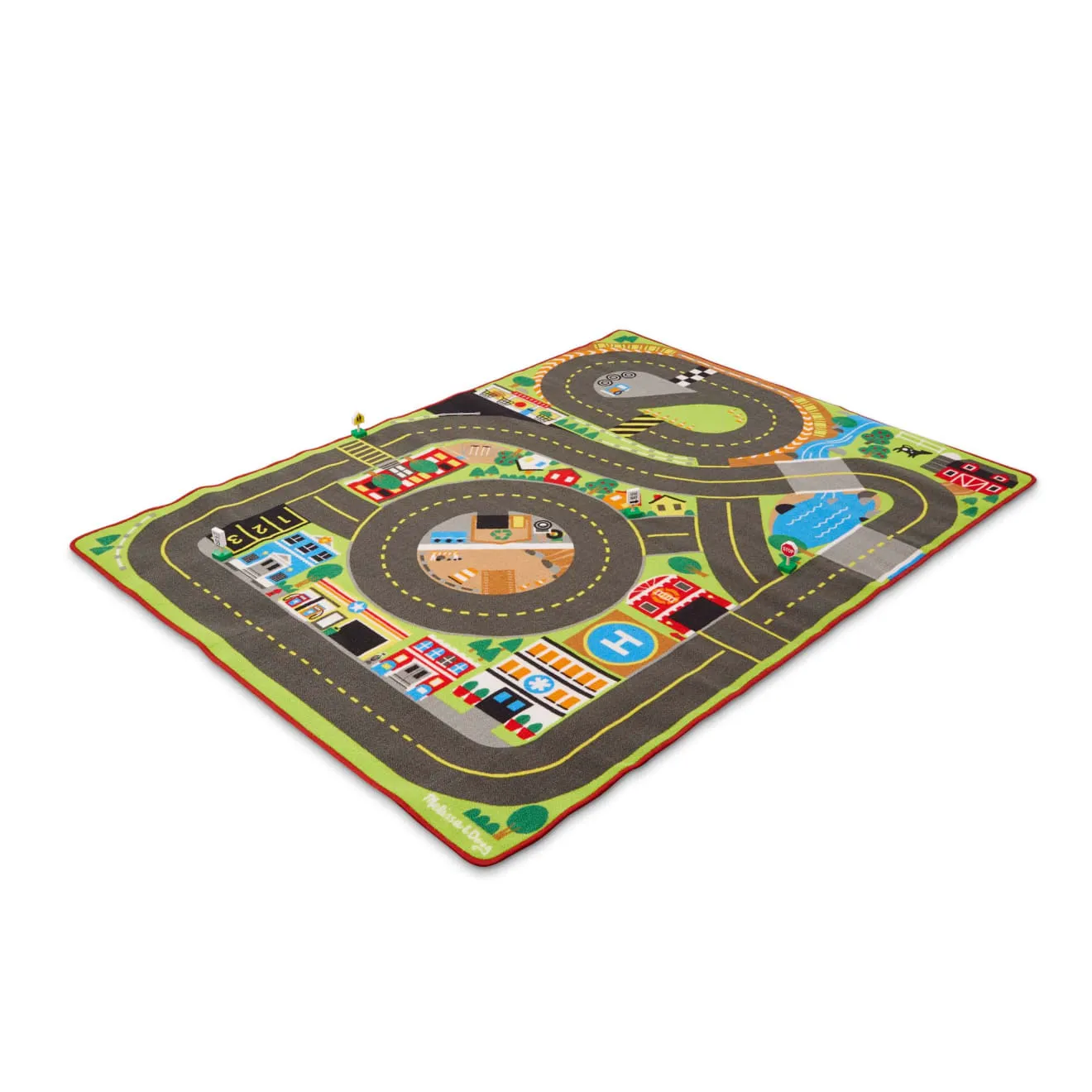 Melissa & Doug Jumbo Roadway speelkleed auto's groot