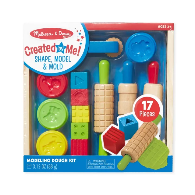 Melissa & Doug Created by Me Shape Model Mold speelklei 4 kleuren vanaf 3 jaar