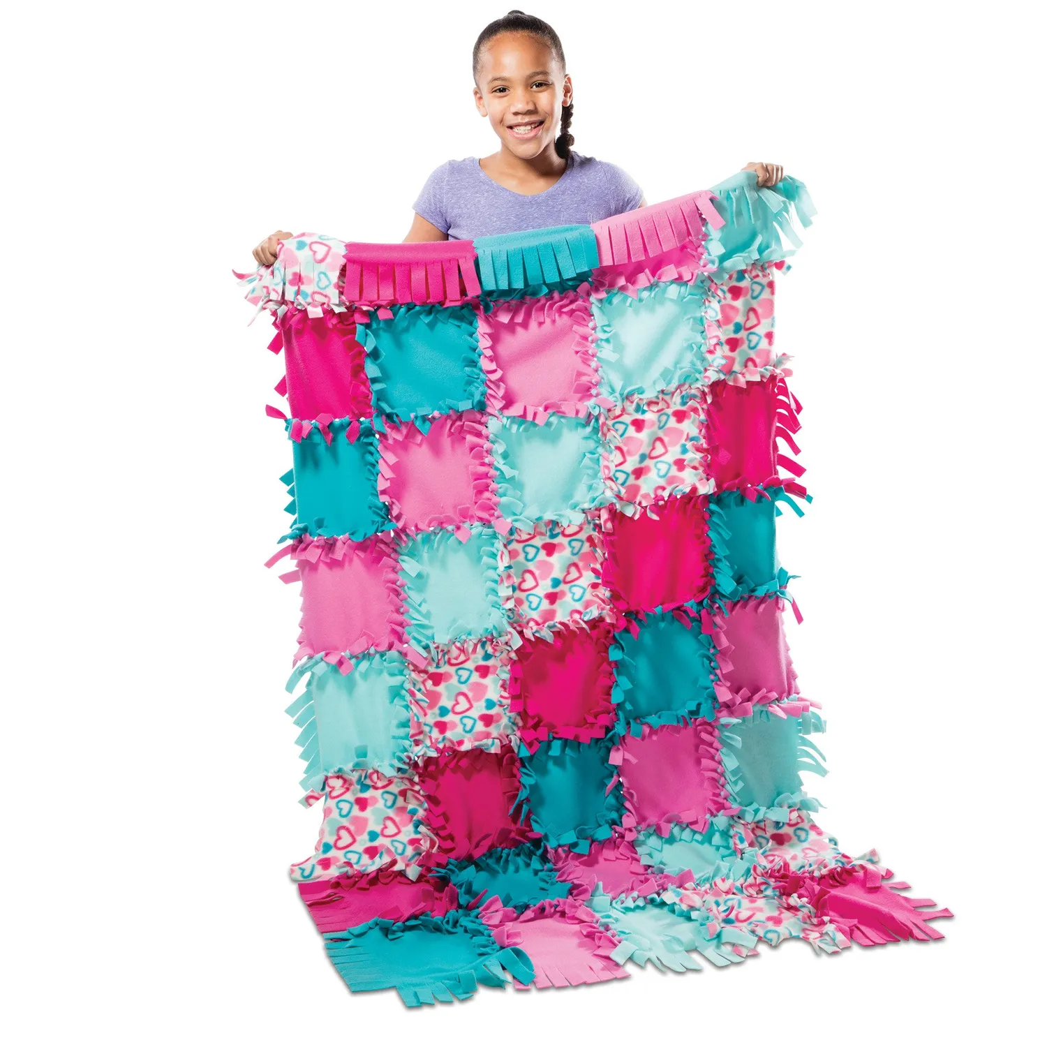 Melissa & Doug Created by Me! Heart fleece deken knutselset