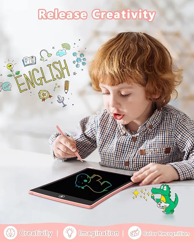 KOKODI LCD Writing Tablet Curved tekentablet 8,5 inch blauw