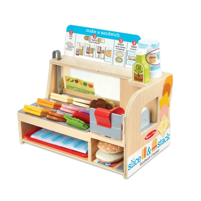 Melissa & Doug Slice & Stack Sandwich Counter 52-delig