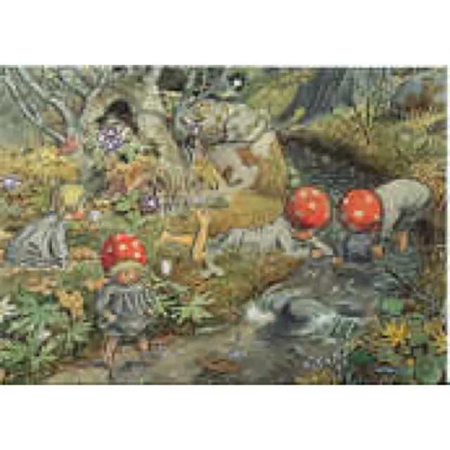 Ginger Fairy Elsa Beskow Tomtebobarnen kaart 10,5x15 cm