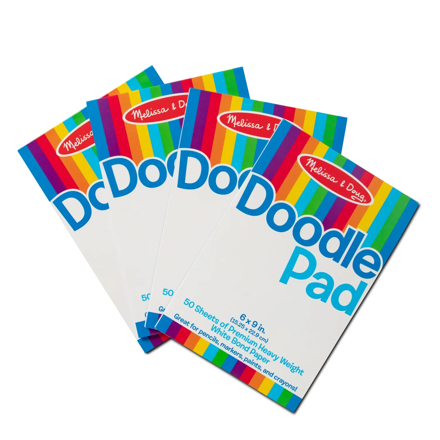 Melissa & Doug tekenpapier pad 4-pack 15x23 cm