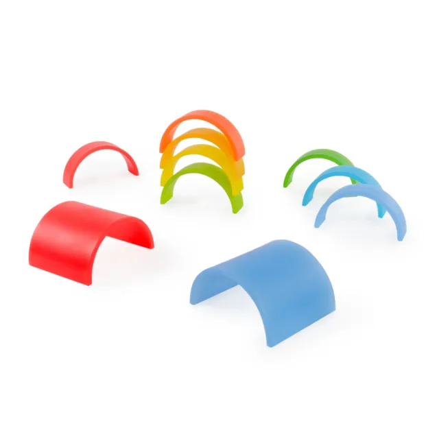 Guidecraft Discovery Rainbow bogen en tunnels 10 stuks licht