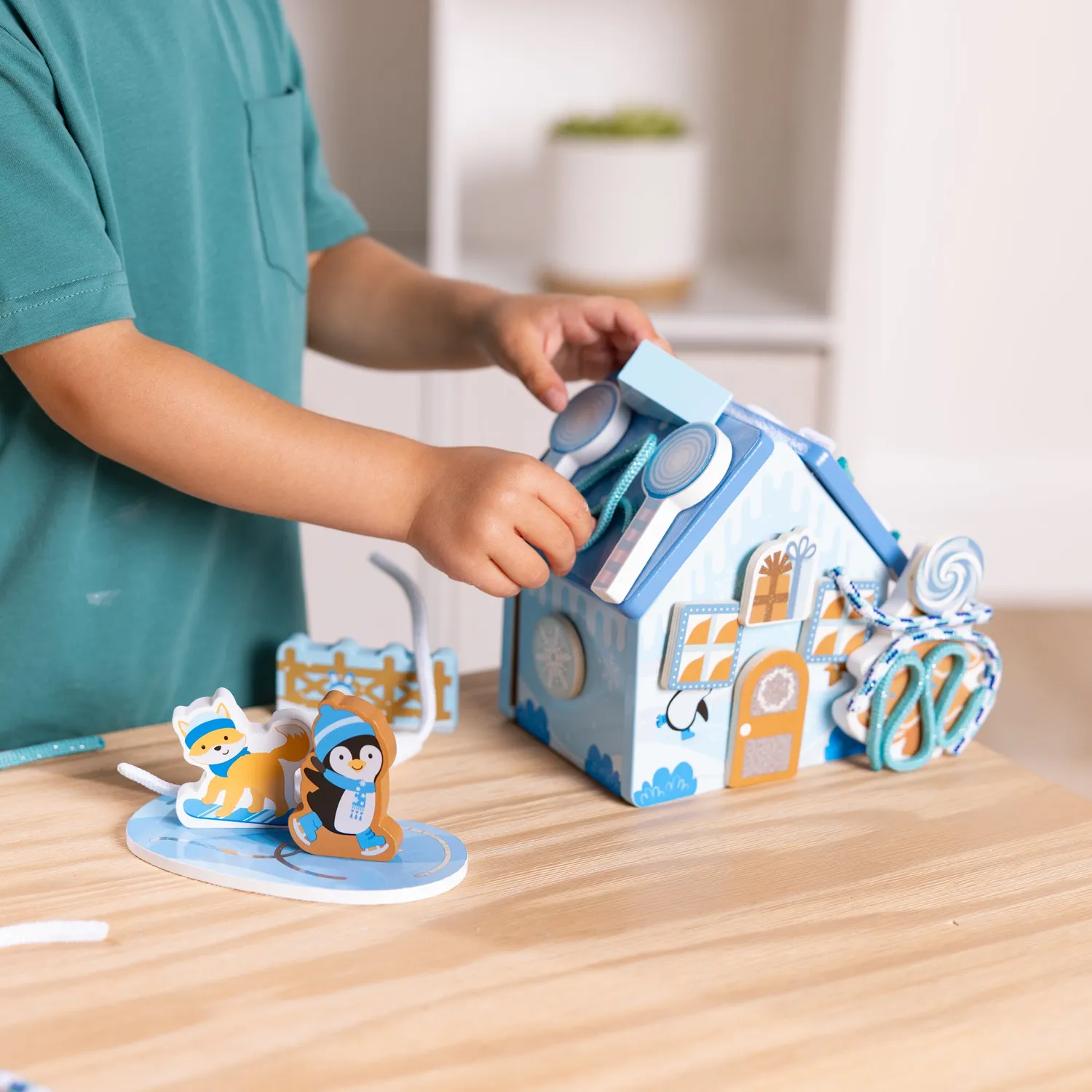 Melissa & Doug peperkoekhuis hout Winter Frost speelset