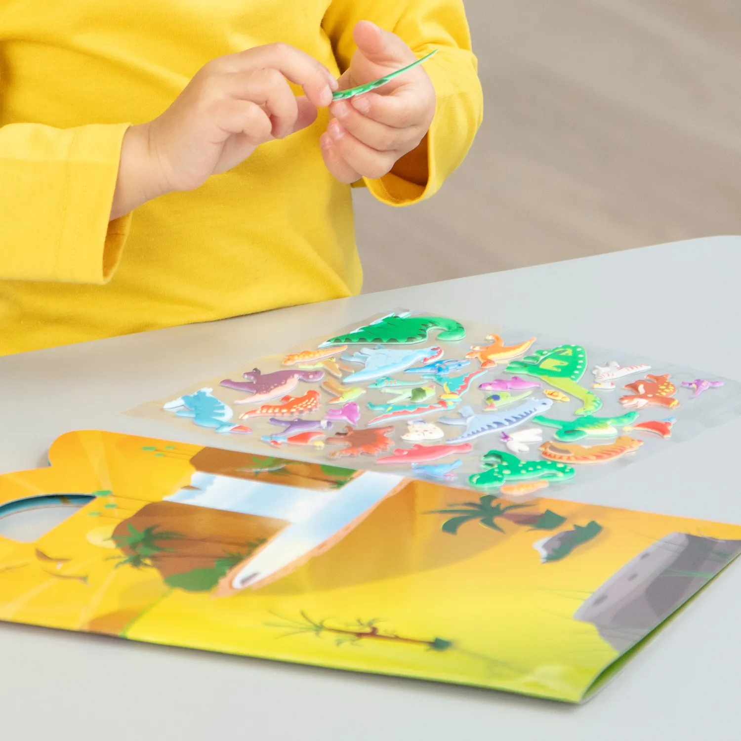Melissa & Doug Puffy Sticker dino stickers herbruikbaar 36 stuks