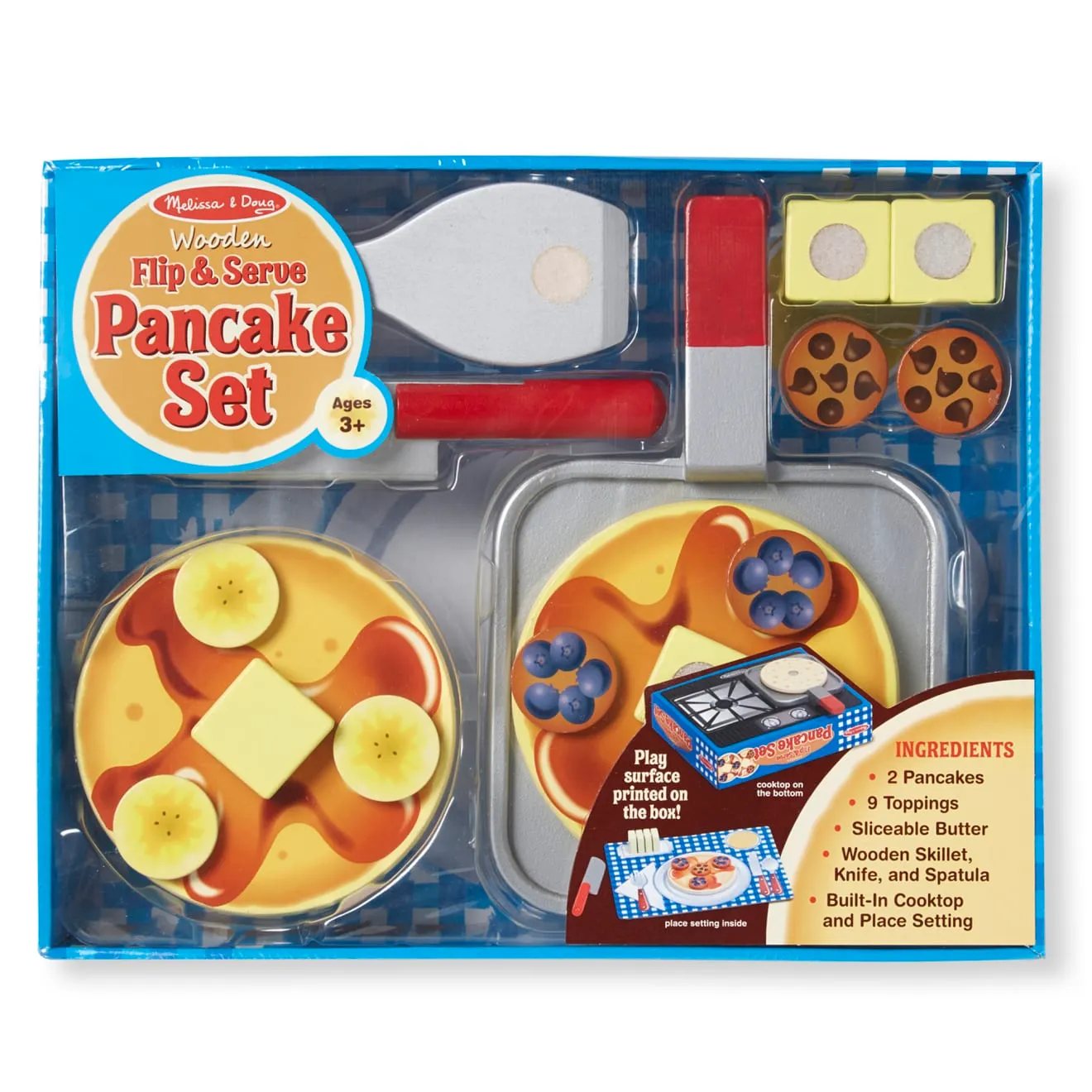 Melissa & Doug Flip & Serve Pancake Set speelvoedsel hout