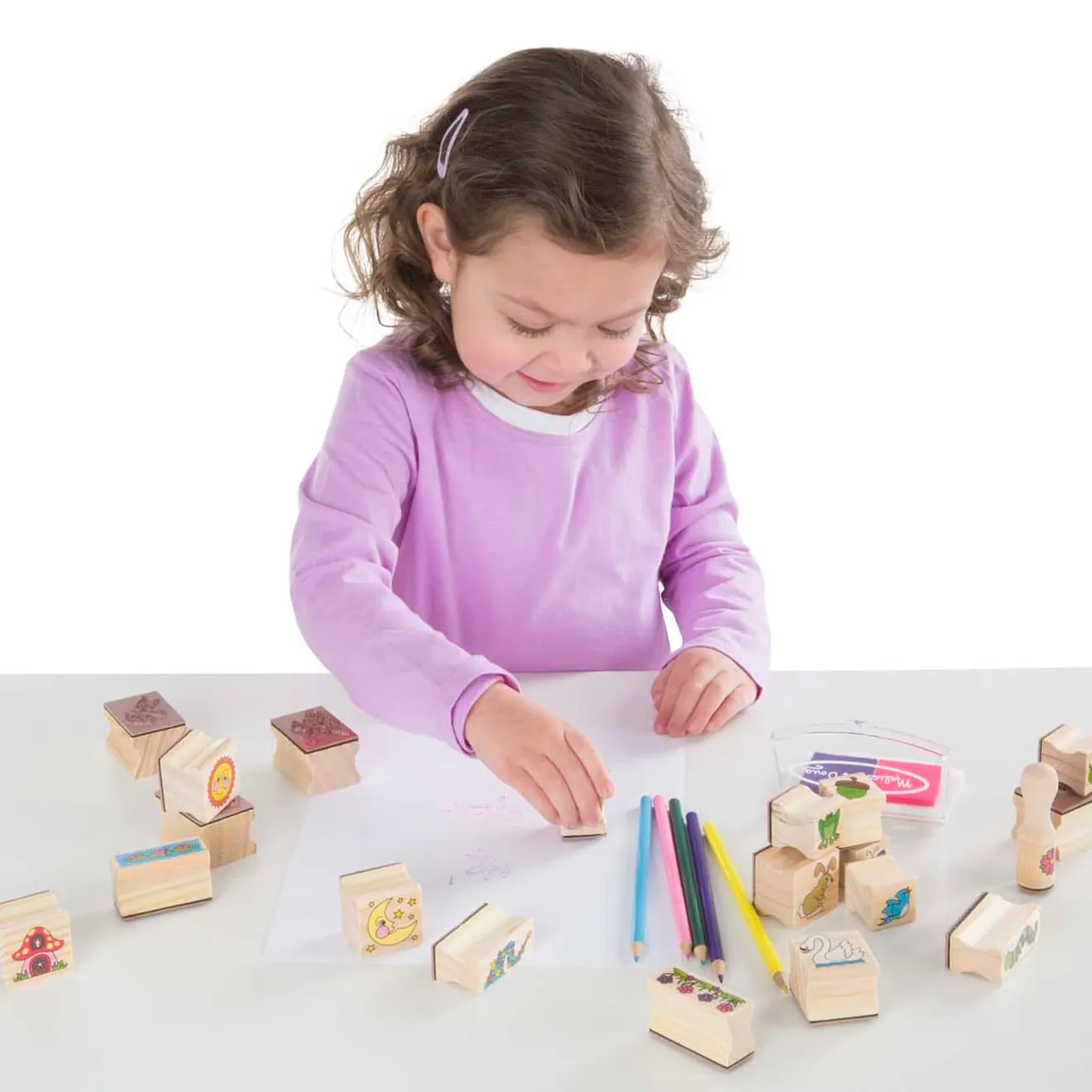 Melissa & Doug Stamp-a-Scene Fairy Garden stempelset 20 stuks uitwasbaar