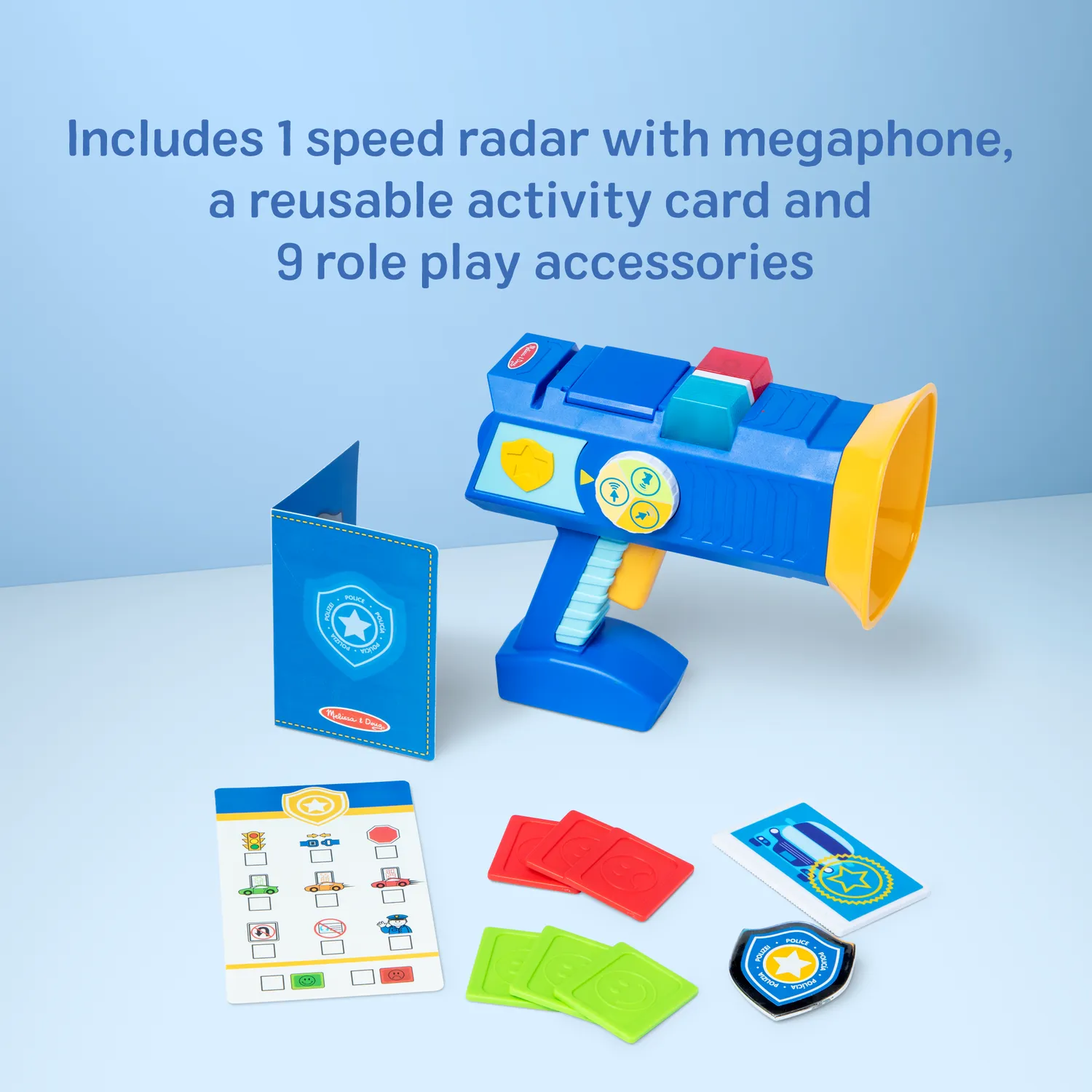Melissa & Doug Police Speed Radar politieset licht-geluid 3-5 jaar