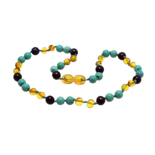 Ginger Fairy Kinderketting Barnsteen 32 cm lapis turquoise