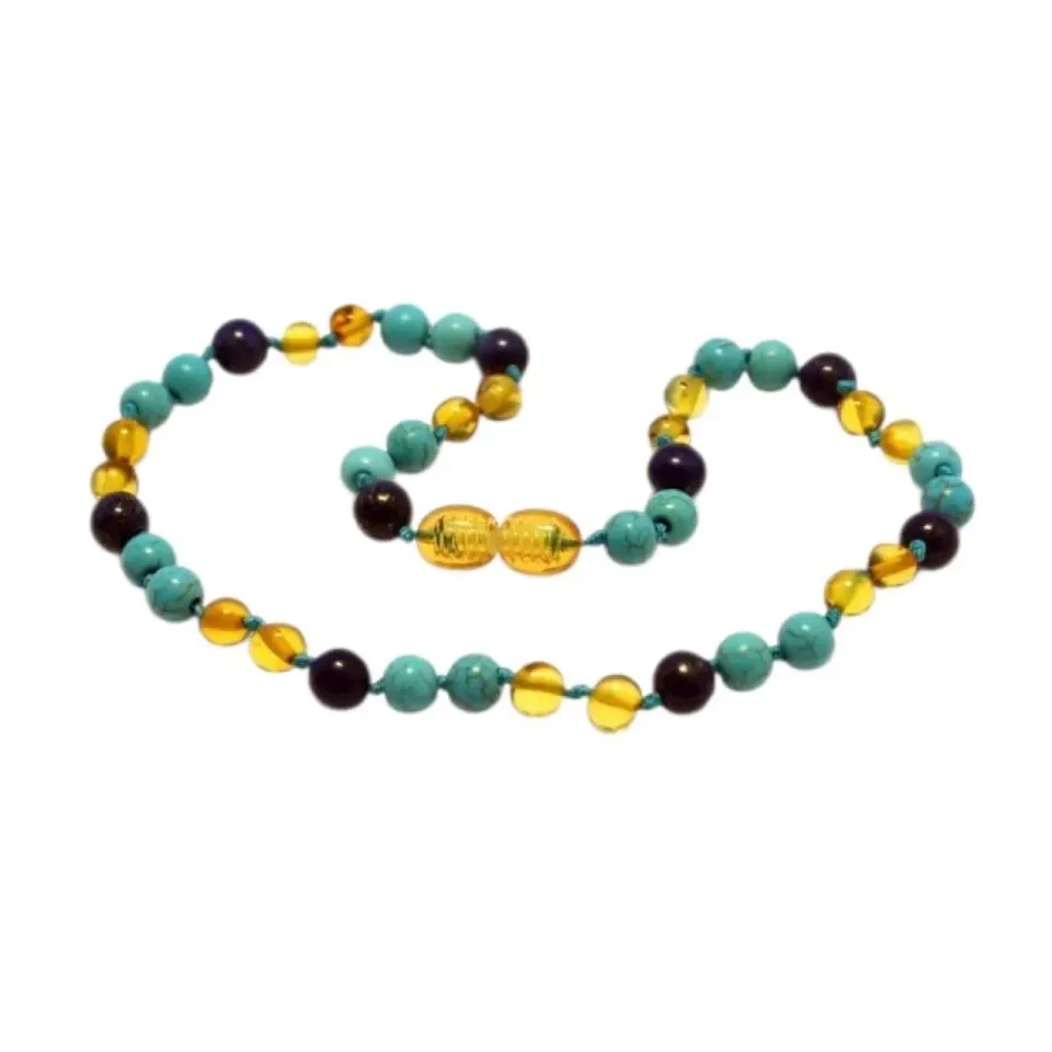 Ginger Fairy Kinderketting Barnsteen 32 cm lapis turquoise