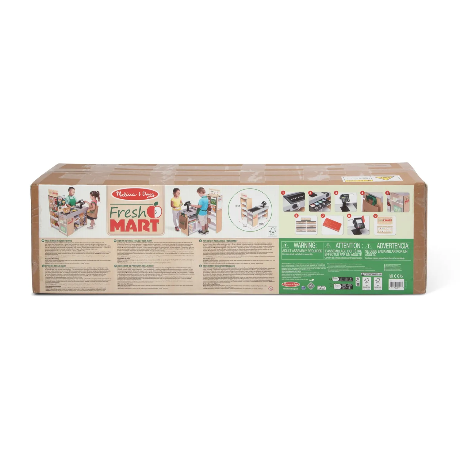 Melissa & Doug Fresh Mart houten speelwinkel groot