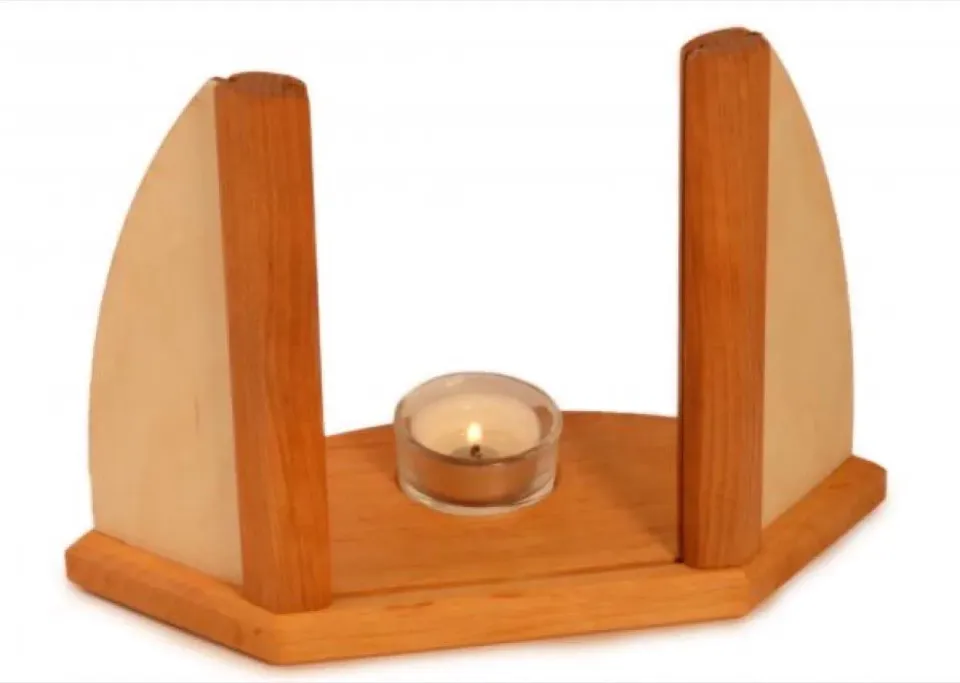 Ginger Fairy Adventkandelaar houder 24 cm elzenhout