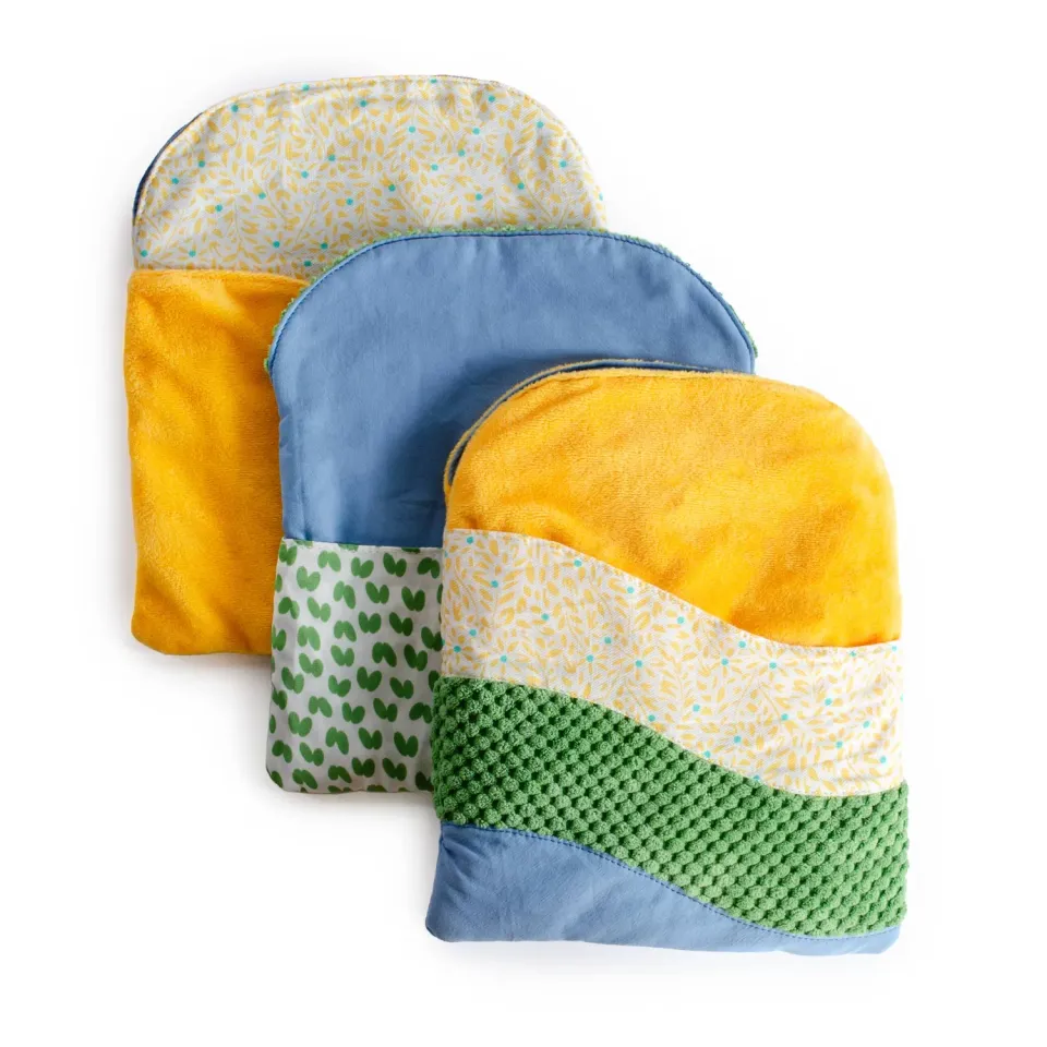 Guidecraft Crinkle Pockets babyspeelgoed natural 3 stuks