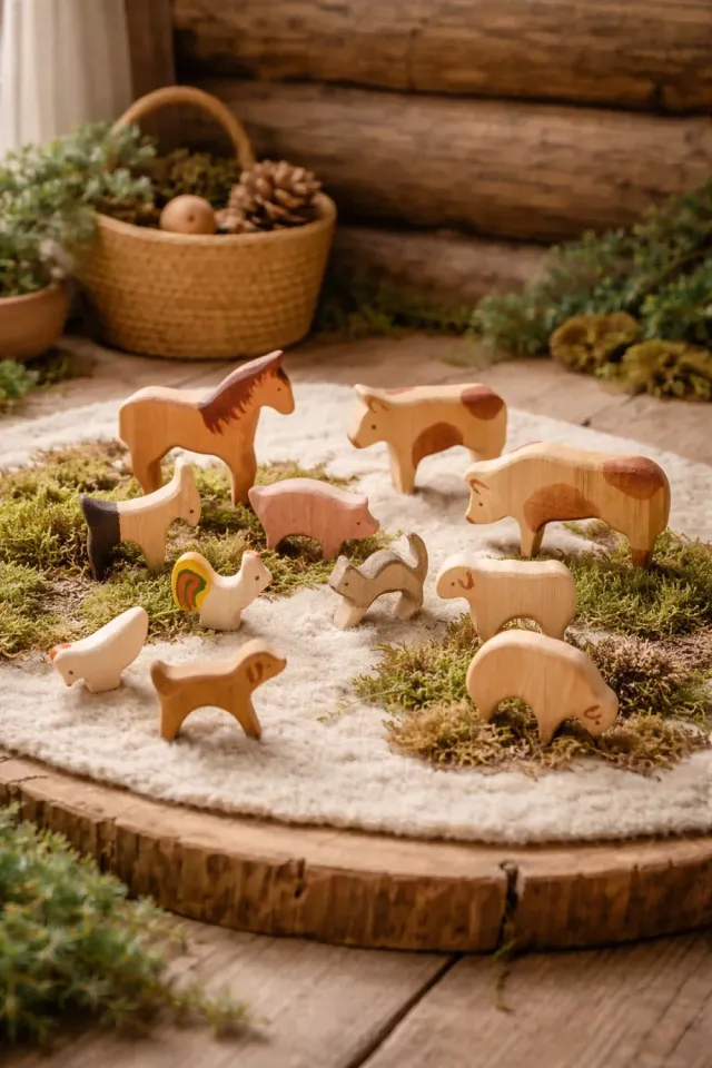 Ginger Fairy Paard houten dierenfiguur elzenhout