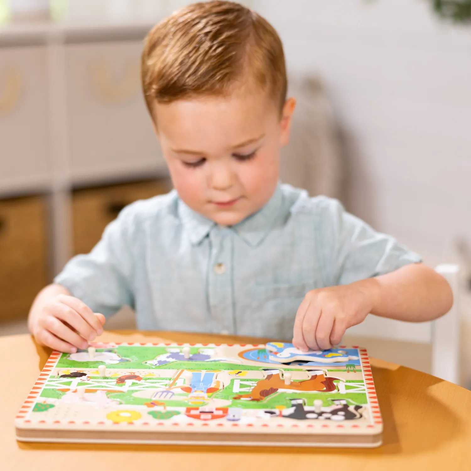 Melissa & Doug Old MacDonald's Farm geluidspuzzel 8 stukjes